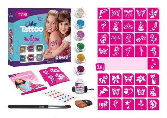 TyToo Funshine Glitter Tattoo Set for Girls