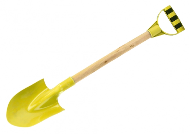 Children's Sand Shovel with Wooden Handle, Pastel Yellow