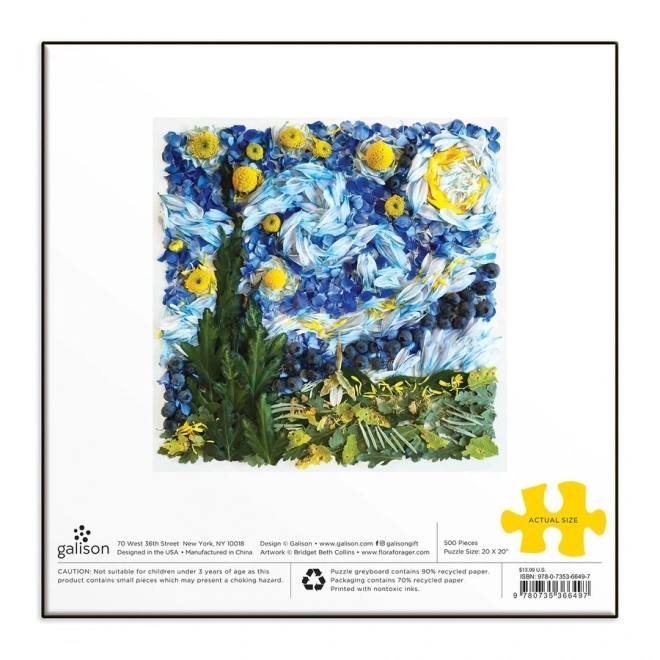 Starry Night Petals Puzzle 500 Pieces