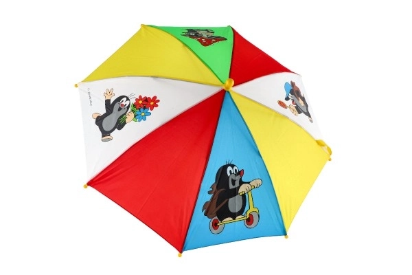 Children's Umbrella With Krtek Illustrations