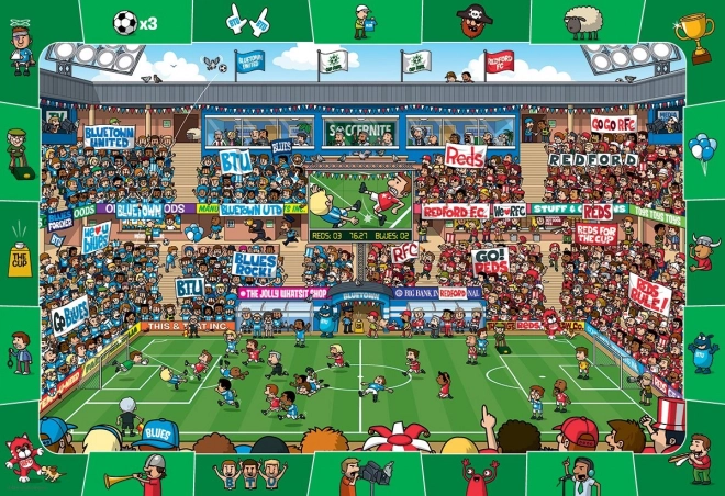 Eurographics Spot & Find Football Puzzle 100 Pieces