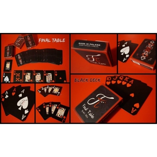 Final Table Black Deck Playing Cards