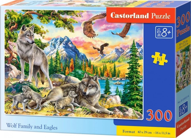 Castorland Family of Wolves and Eagles Puzzle 300 Pieces