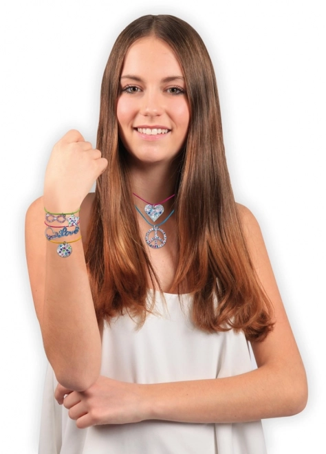 Set creativo di ciondoli metallici Lena