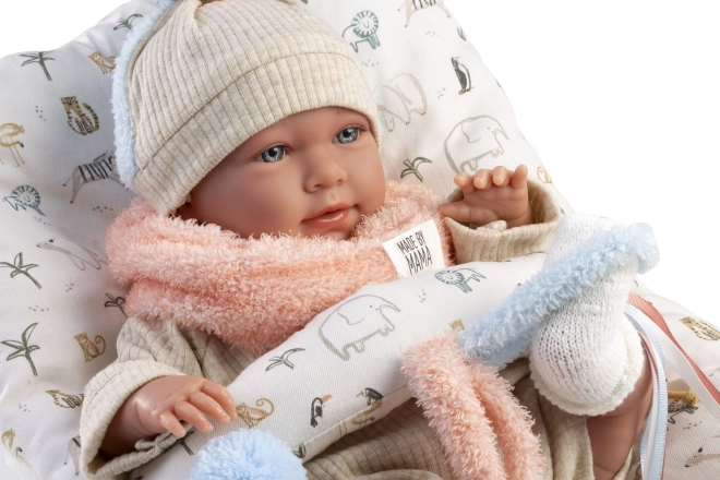 Realistic Baby Doll with Sounds and Soft Fabric Body 42 cm