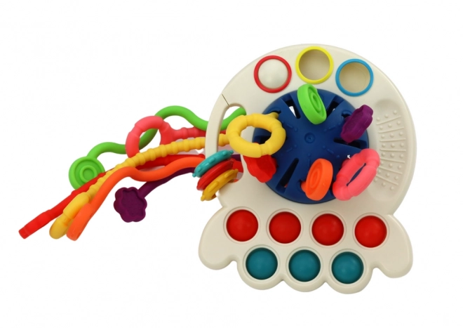 Sensory Octopus Toy Teether Colorful for Infants