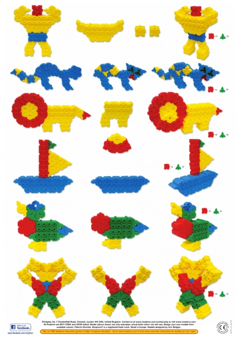 Construction Block Set Morphun 200 Pieces