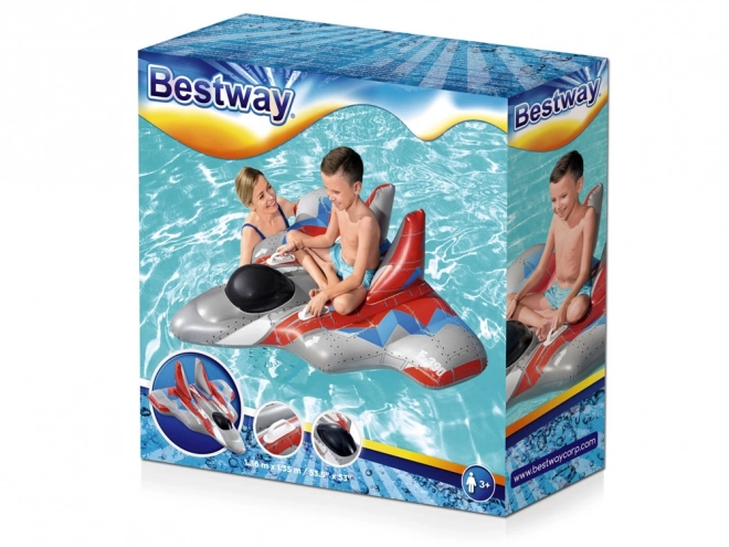 Inflatable Space Racer Pool Float with Handles