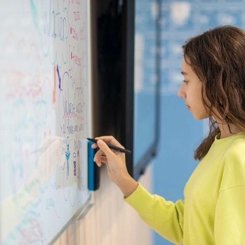 Magnetic Dry Erase Board 90x60cm with Markers and Magnets