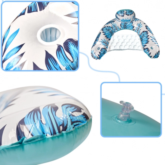 Inflatable Water Chair Lounger Blue