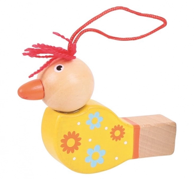 Wooden Bird Whistle Yellow