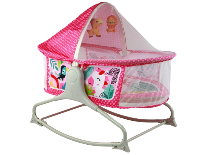 Pink and Playful Crib