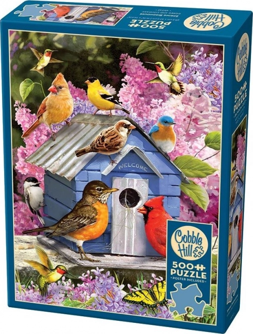 Cobble Hill Spring Birdhouse Puzzle 500 Pieces