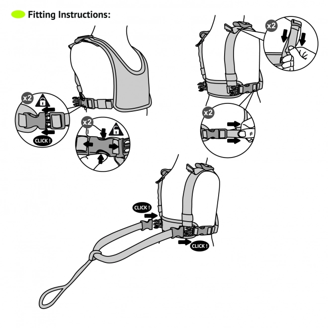 Child Harness with Padding - Elephant Design