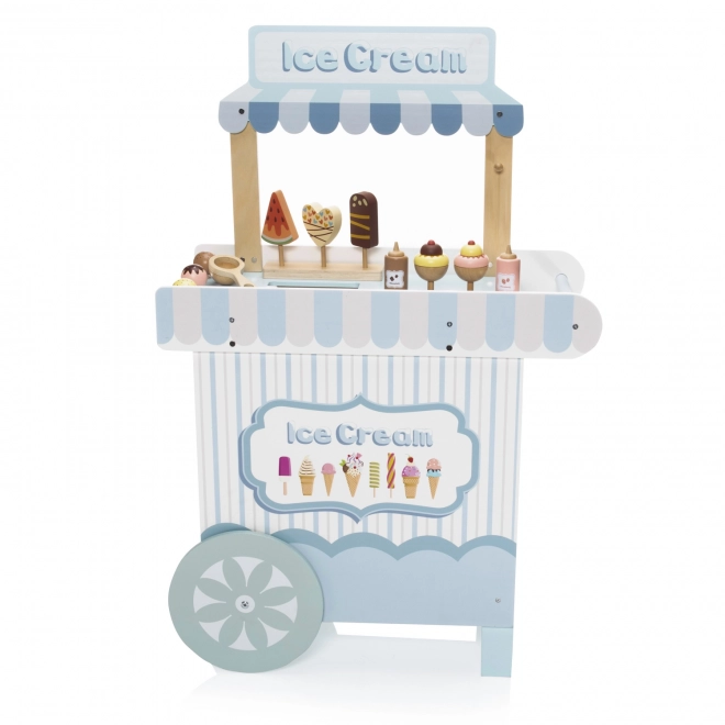 Wooden Ice Cream Stand Set