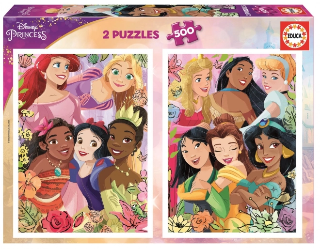 Educa Puzzle Disney Princesses 2x500 Pieces