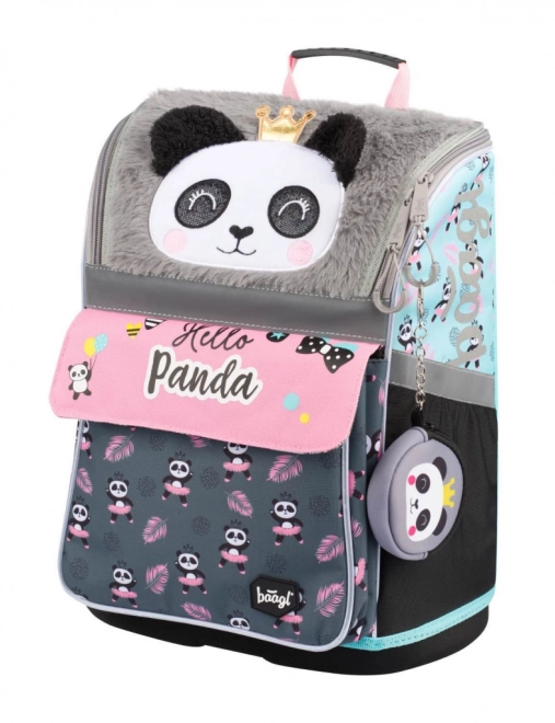 Baagl School Backpack Zippy Panda