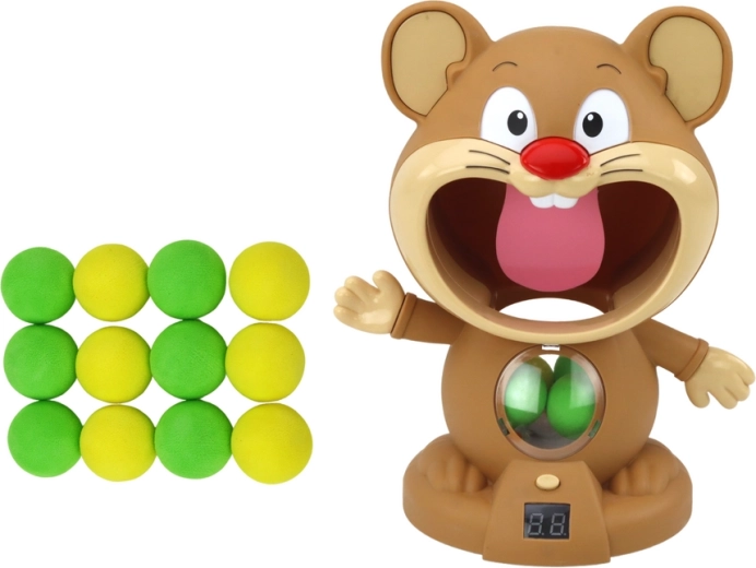 Interaktivní křeček se skóre na LCD