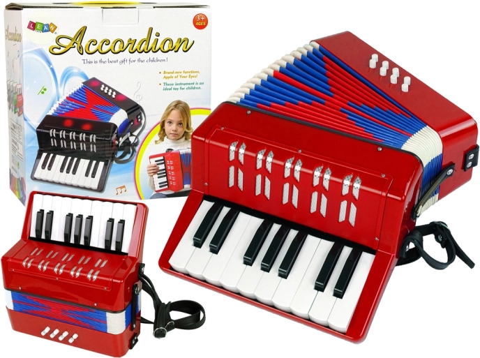 Children’s Accordion – Musical Instrument – Red