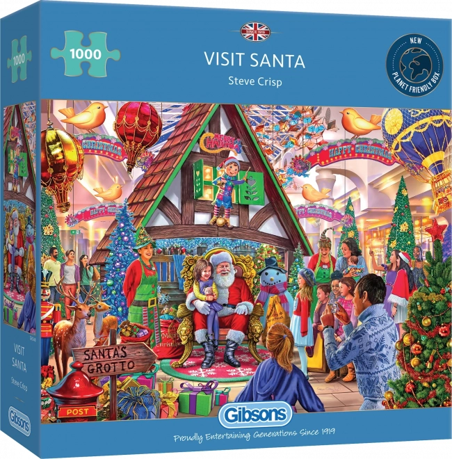 Gibsons Santa Visit Puzzle 1000 Pieces