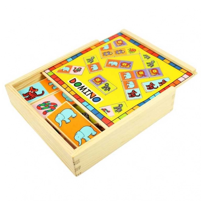 Wooden Animal Domino Set