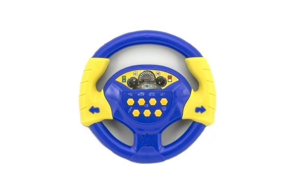 Blue Steering Wheel with Sound Effects