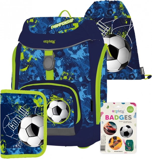 Set 4 pezzi OXY Sherpy – motivo calcistico