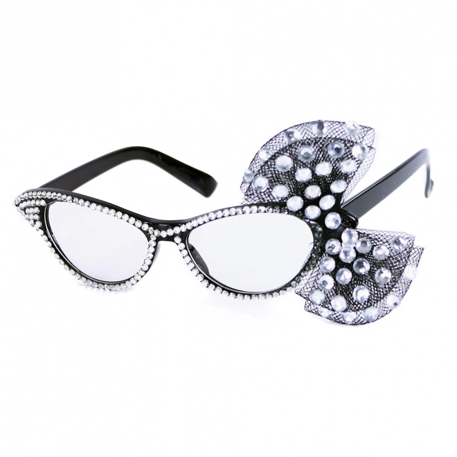 Elegant carnival glasses with bow