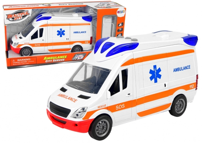 Interactive Ambulance Toy with Lights and Sound