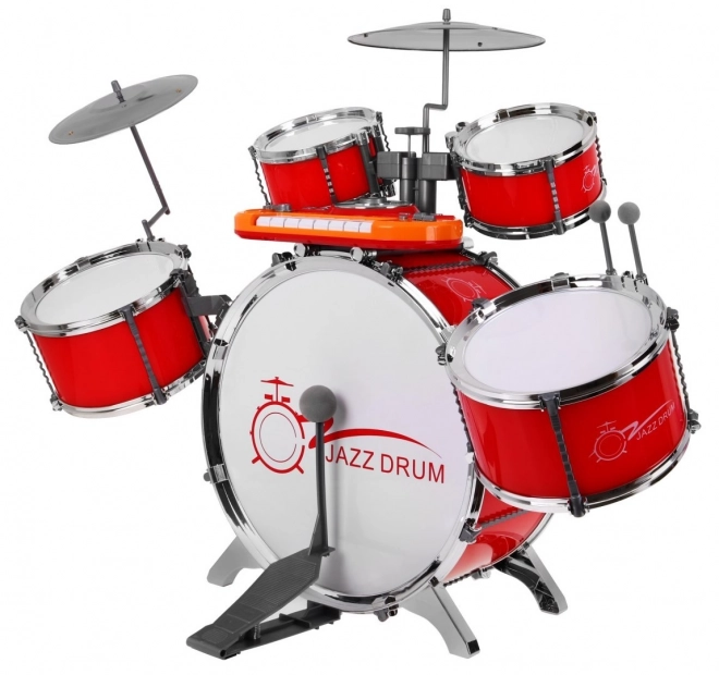 Children's Musical Set: Drum Kit, Keyboard & Microphone with Sounds and Lights