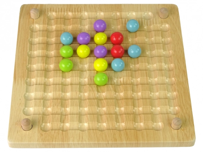 Wooden Educational Board Game with Beads