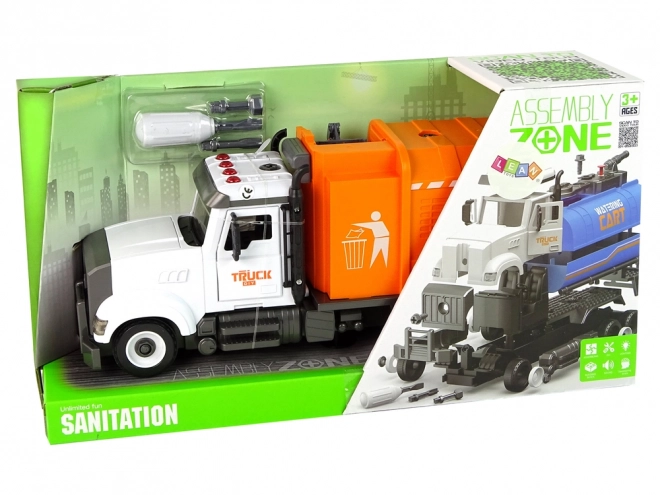 Interactive Orange Garbage Truck Toy