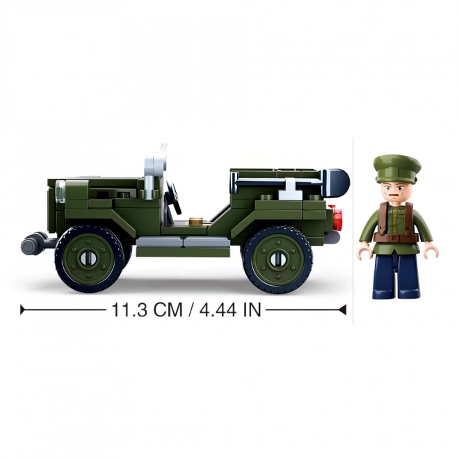 Sluban WWII Soviet Terrain Vehicle GAZ 67 Building Set