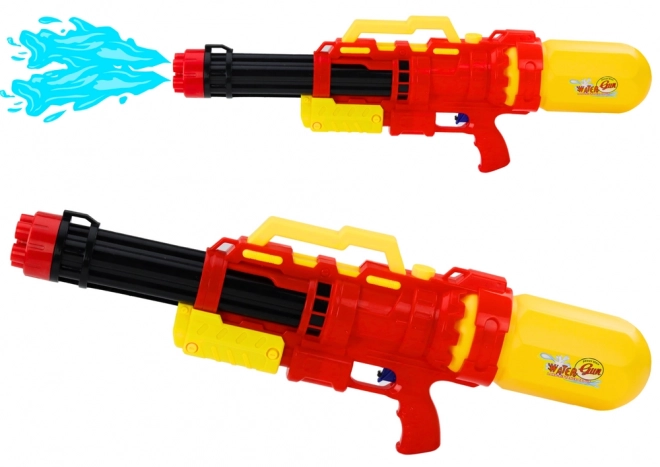 Large Water Gun with Pump Red