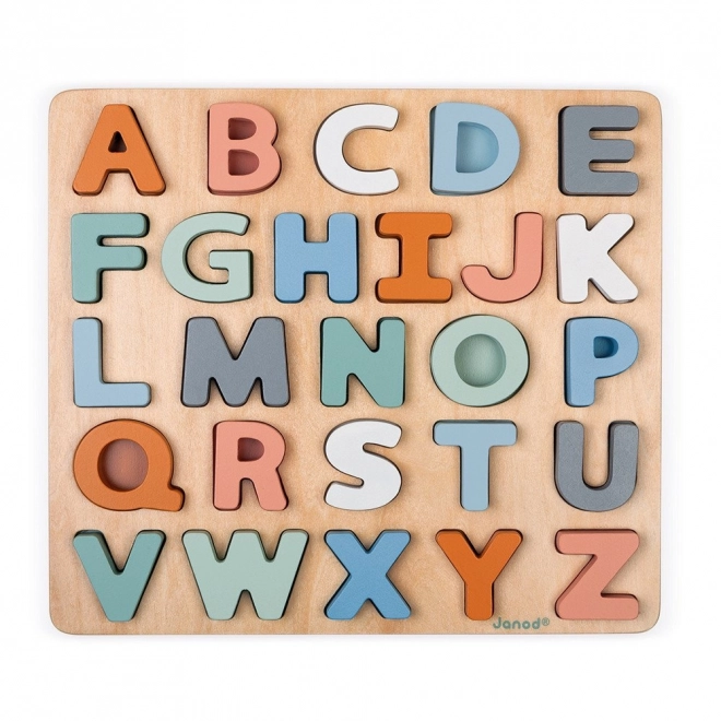 Janod Alphabet Puzzle with Blackboard