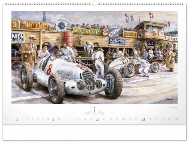 Wall Calendar Oldtimers by Václav Zapadlík 2025