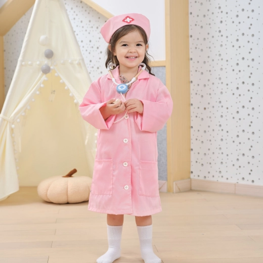 Autentikus rózsaszín kabátka zsebbel