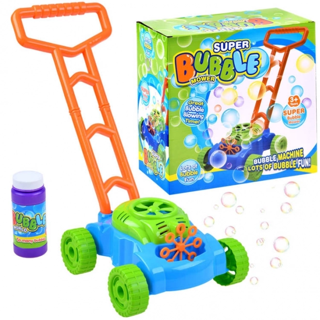 Bubble Blowing Lawn Mower