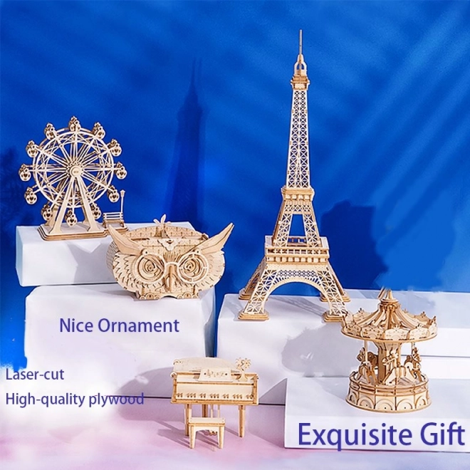 RoboTime 3D Wooden Puzzle Eiffel Tower