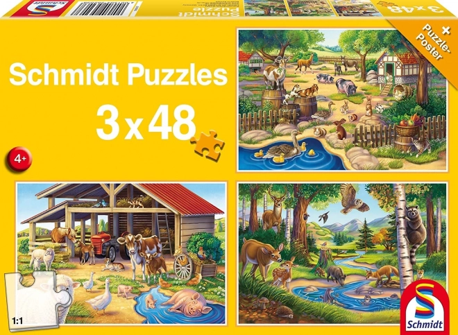 Schmidt My Favorite Animals Puzzle Set