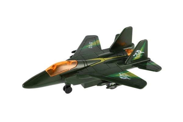 Pull-Back Metal and Plastic Fighter Jet Toy