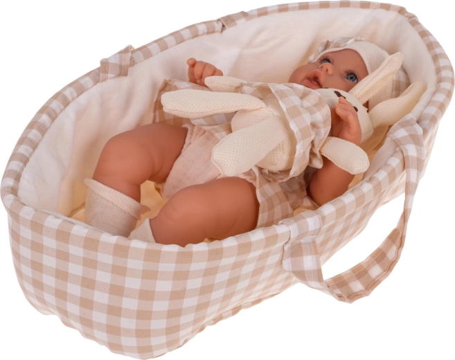 Zachte draagmand om overal te kunnen spelen