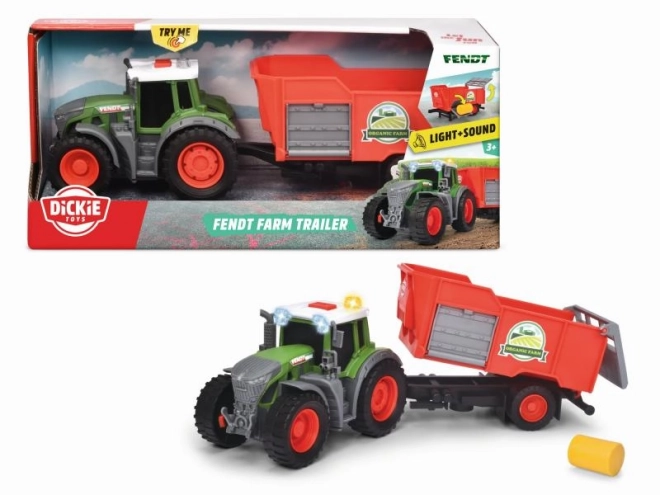 Farm Tractor with Trailer 26 cm