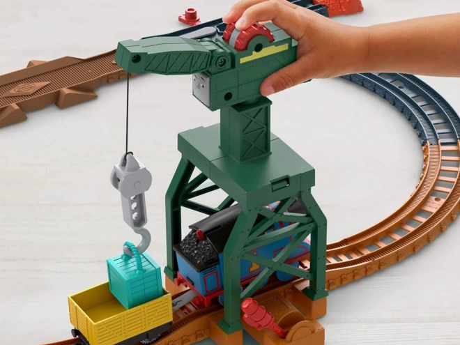 Thomas & Friends Set with Motorized Engine and Crane