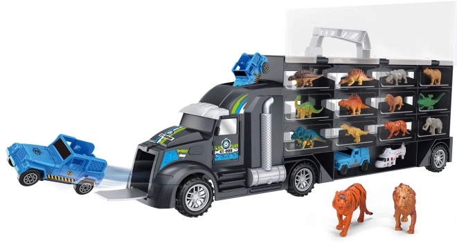 Woopie cargo truck with dinosaurs