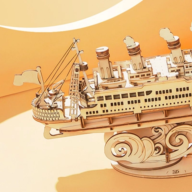 Robotic Wooden 3D Puzzle Ocean Liner