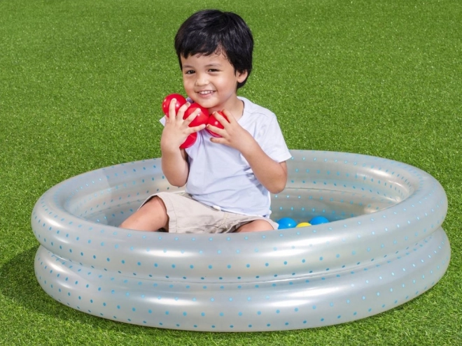 Inflatable Pool and Ball Set for Kids Pink