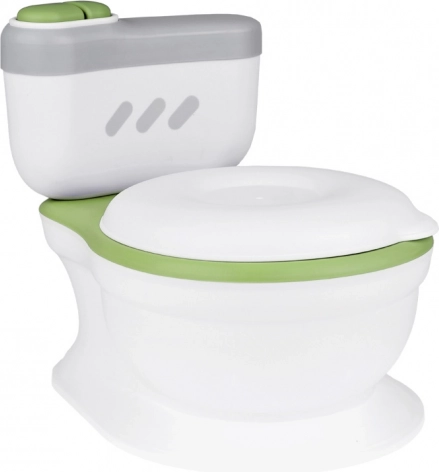 Interactive children's potty with singing button and wipe compartment