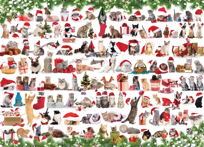 Eurographics Puzzle Christmas Cats 1000 Pieces