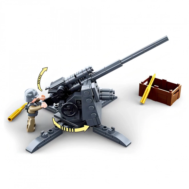 Sluban WW2 Anti-Aircraft Cannon Building Set